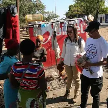 Current students speaking to locals during international trip
