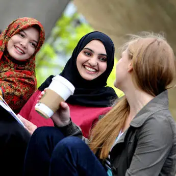 students having coffee