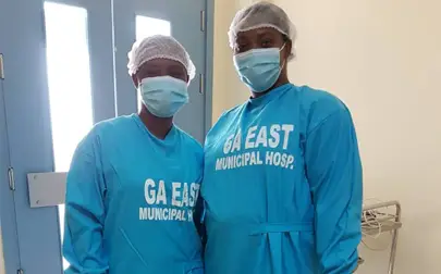 image of Brunel student's front-line pandemic role recognised by the President of Ghana