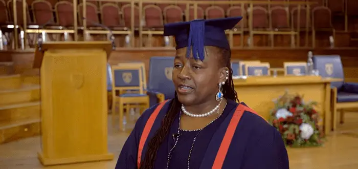 Brunel nursing student on her graduation day