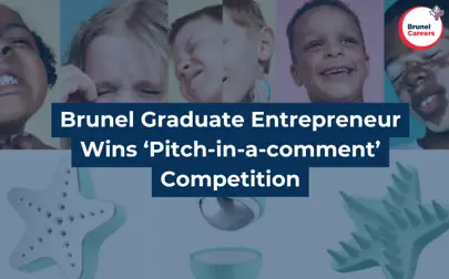 image of Brunel Graduate Entrepreneur Wins 'Pitch-in-a-comment' Competition