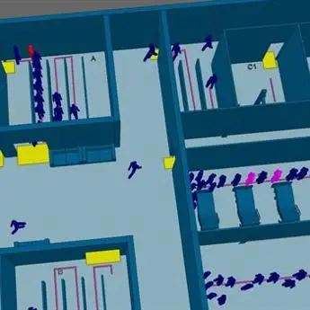 Airborne Transmission Modelling in a Clinical Facility