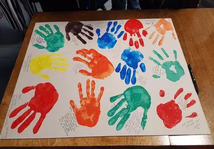 Hand painting from the project